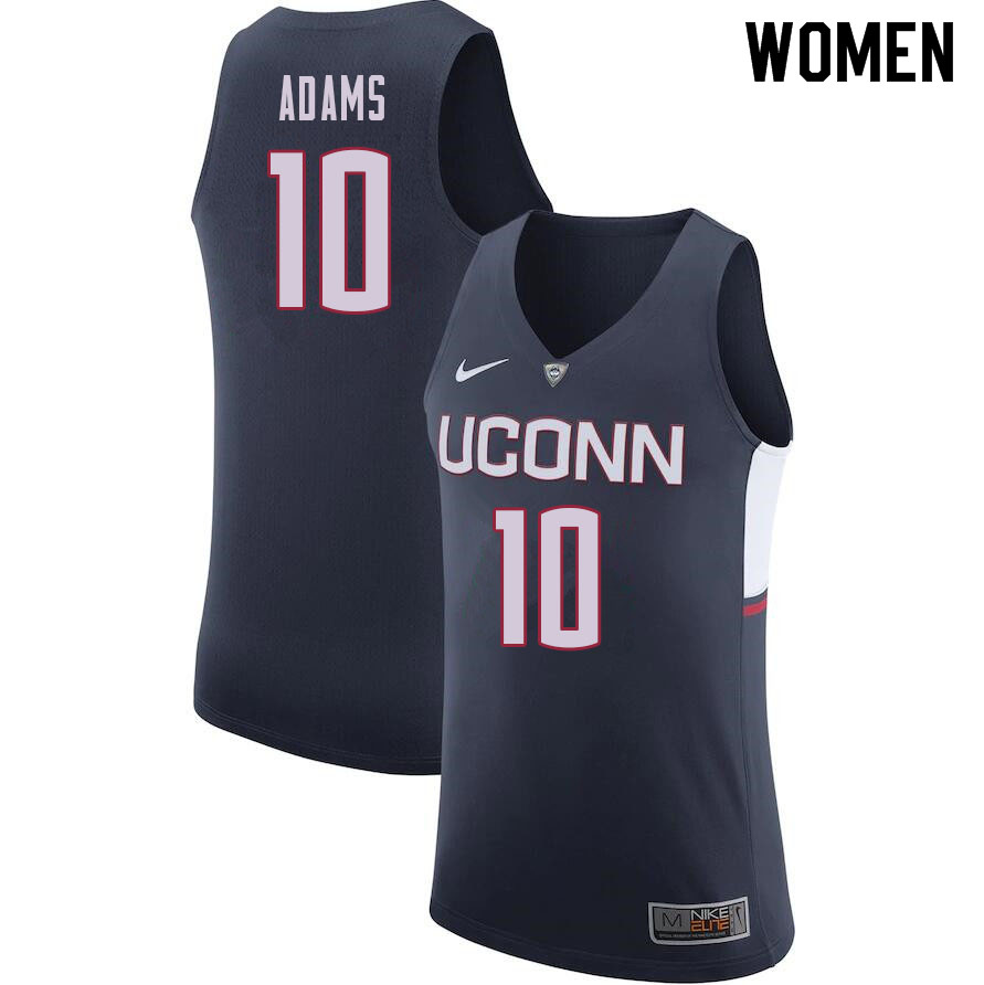 Women #10 Brendan Adams Uconn Huskies College Basketball Jerseys Sale-Navy